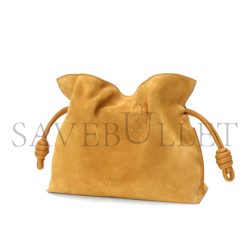L0ew* MEDIUM FLAMENCO CLUTCH IN SUEDE A411FC1XFO (30*24.5*10.5cm)